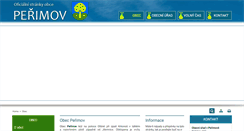Desktop Screenshot of obecperimov.cz